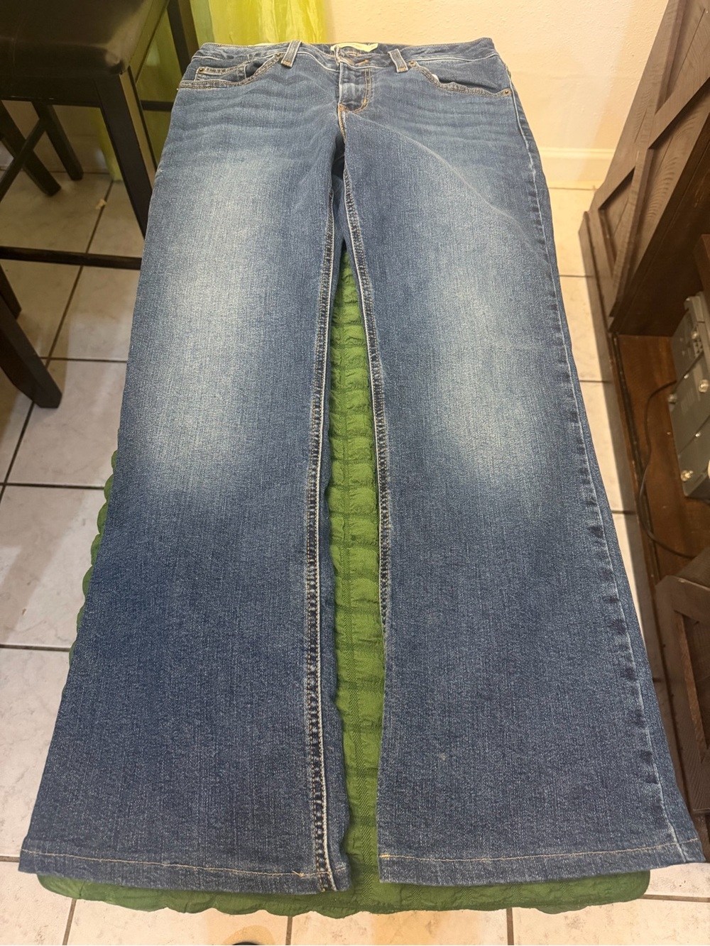 Levi's Medium Blue Wide-Leg Flare Jeans